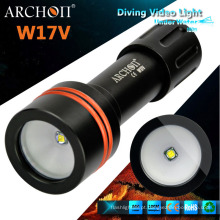 Archon Recarregável CREE Xm-L Mergulho Tochas W17V Diving Video Light